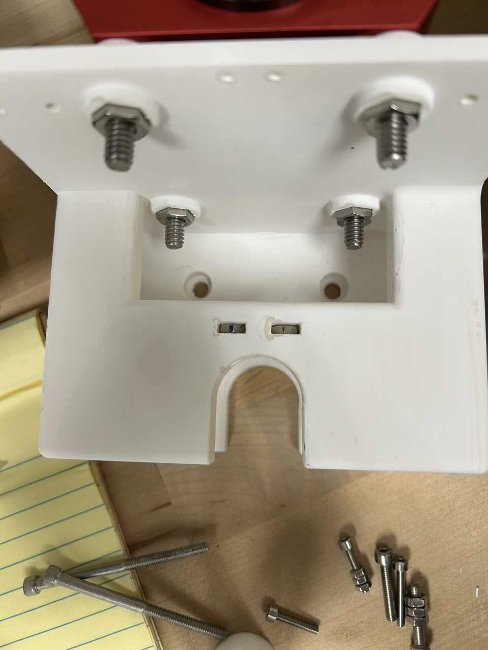 Catch carrier nut detail