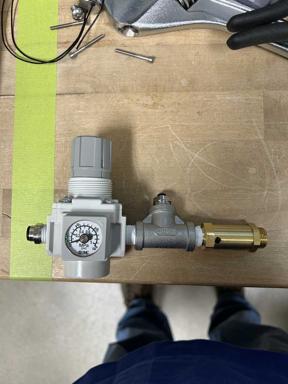 Dispense regulator detail PRV