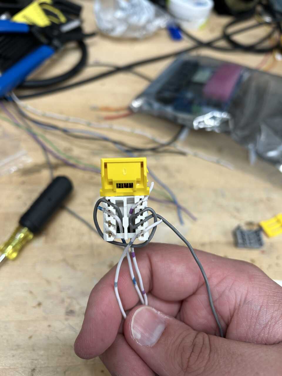 Pneumatic RJ45 dressed