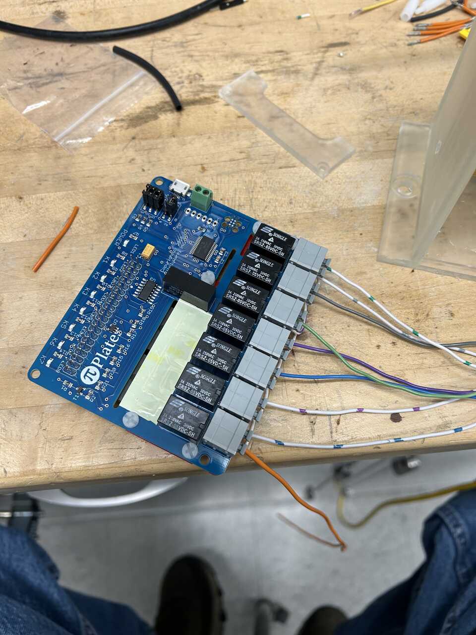 Relays attached
