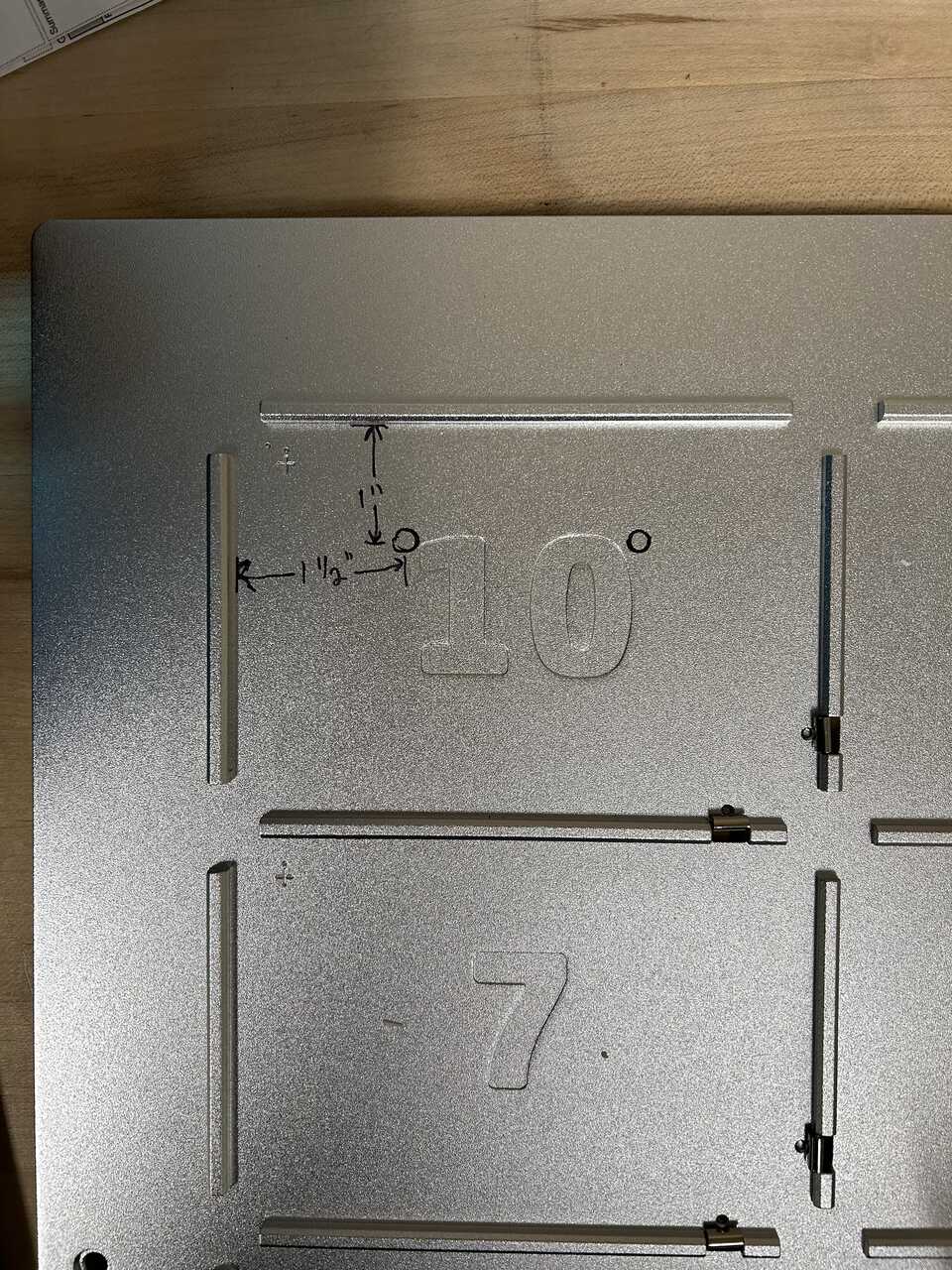 Deck markings detail